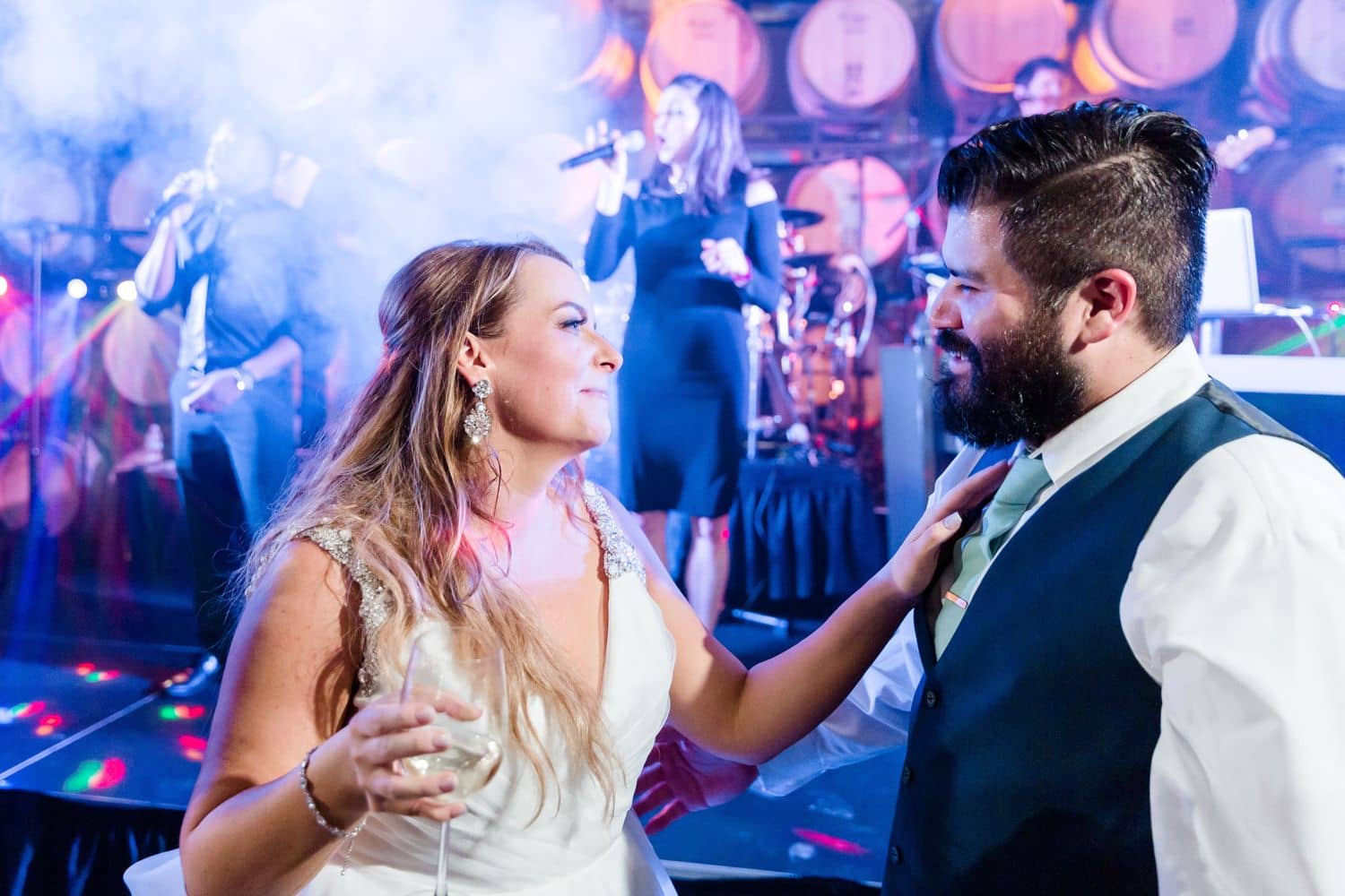 bride-groom-dancing-wine-cellar